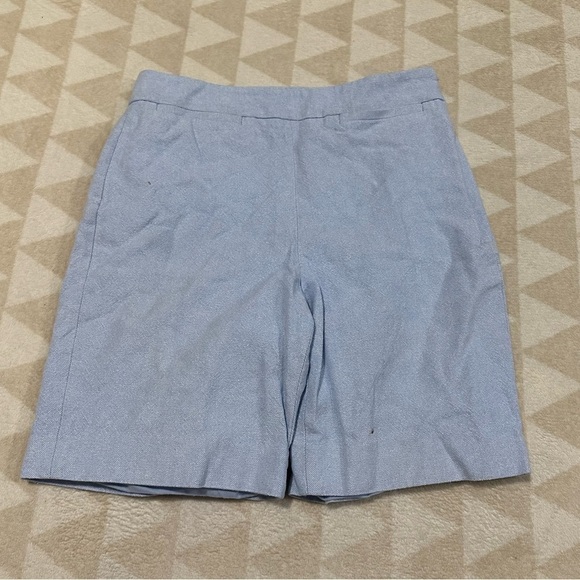 J crew high rise Bermuda shorts blue - Picture 1 of 6